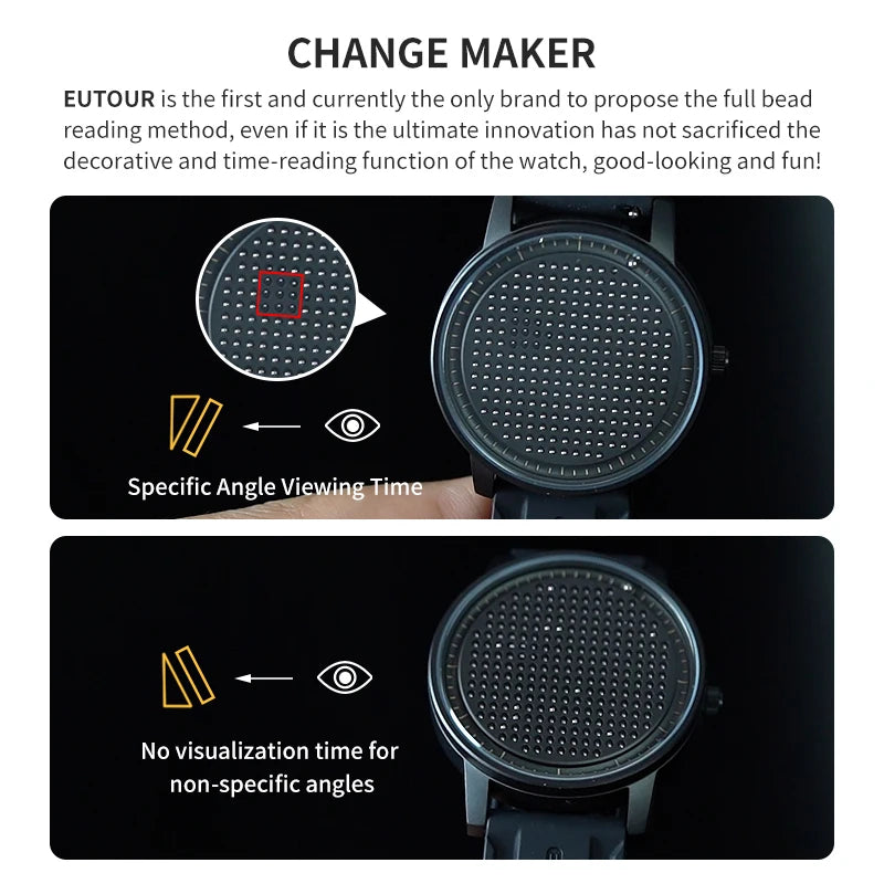 EUTOUR 2025 new magnetic fashion casual quartz watch simple men's watches silicone strap unisex watches