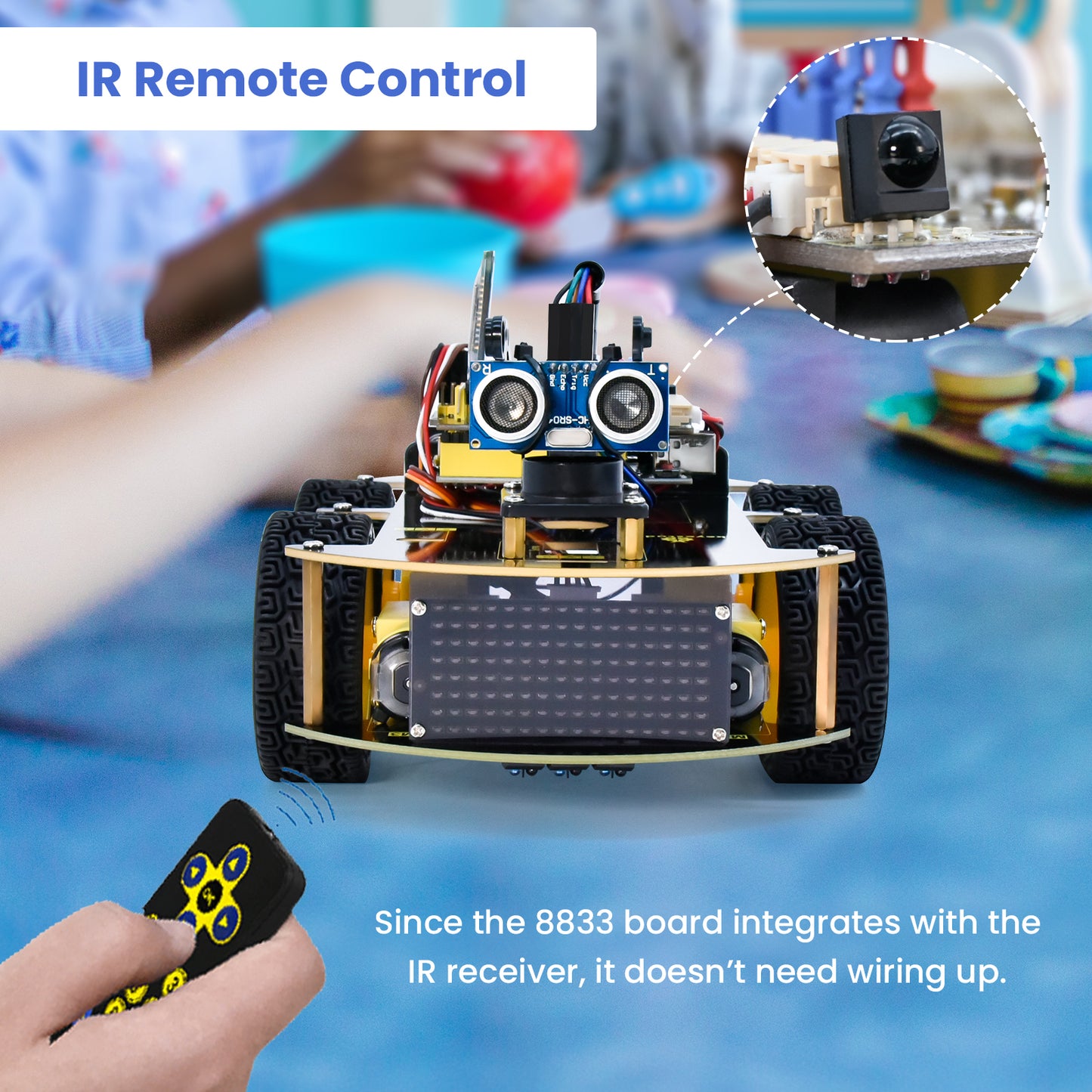 Keyestudio 4WD Multi BT Robot Car Kit V2.0 W/LED Display For Arduino Robot Kit DIY Electronic Kit/Programming Car Kit Kids Toys