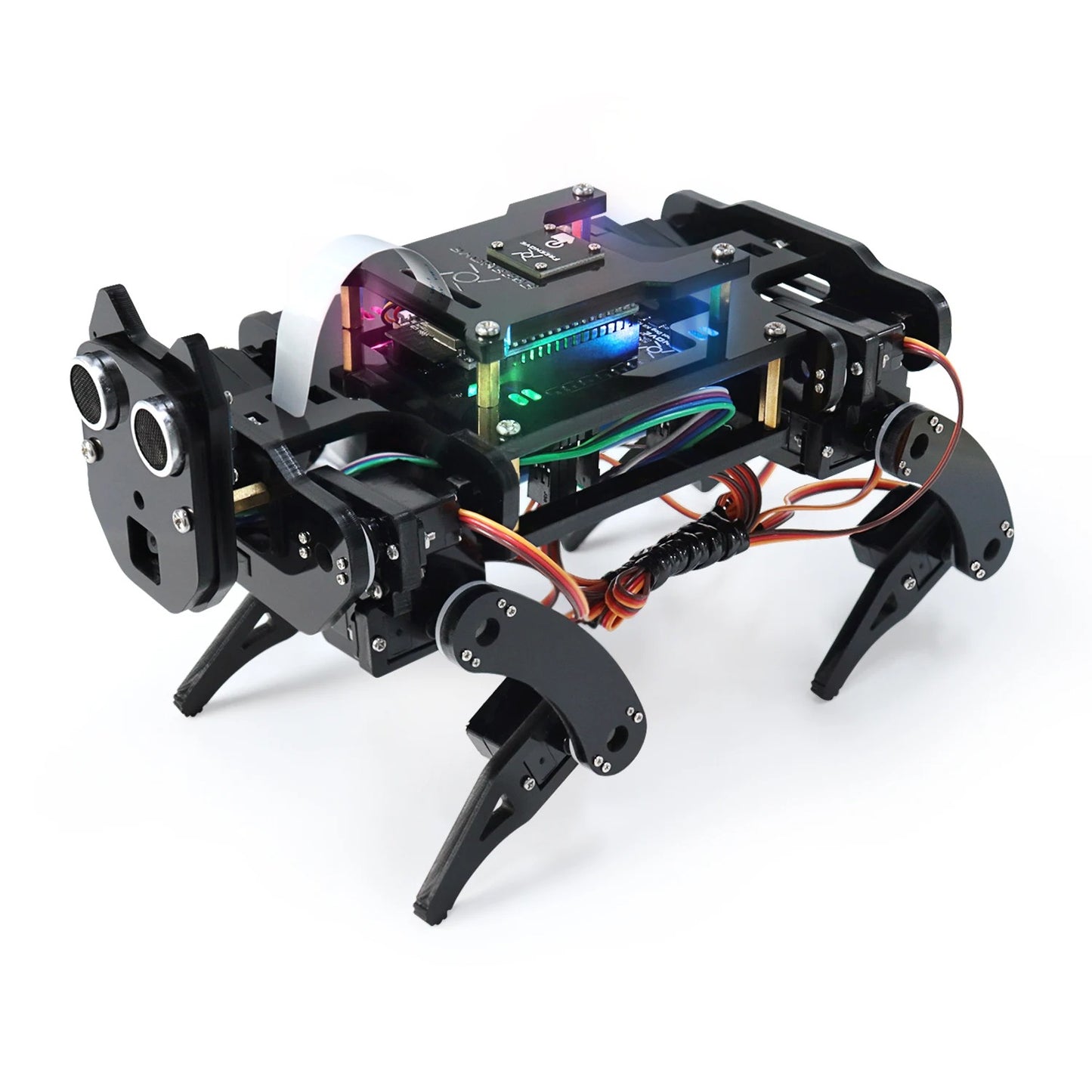 Freenove Robot Dog Kit for ESP32-WROVER CAM, Dual-core 32-bit 240MHz, Touch Sensor, Ultrasonic Ranging, Buzzer RGB LED Servo App